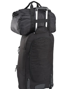 Caribee 37L Folding Travel Duffle Bag Black 1212 - Ultra Light & Compact