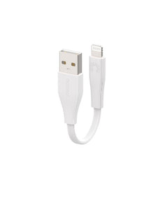 Comsol 10cm Lightning to USB Sync/Charge Cable - White - ALSH10WH