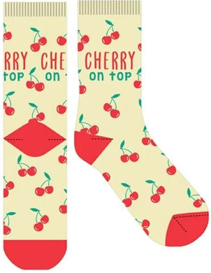 Novelty Fun Socks - Latest Craze in Socks! Cherry on top