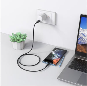 Comsol 2m USB-A to USB-C Charge & Sync Cable Black - CMGR20BK