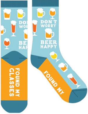 SOCKS BEER HAPPY