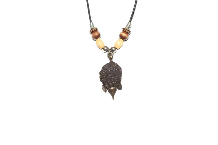 Necklace Echidna & Wooden Beads