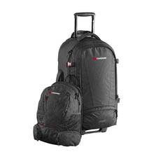 Load image into Gallery viewer, Sky Master 70L III Wheeled Hiking Travel Pack with Detachable Daypack Black - 6920
