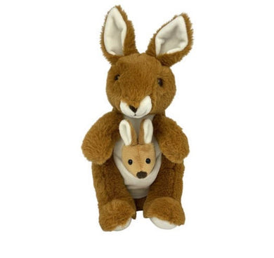 Plush Toy Kangaroo with Joey 25cm