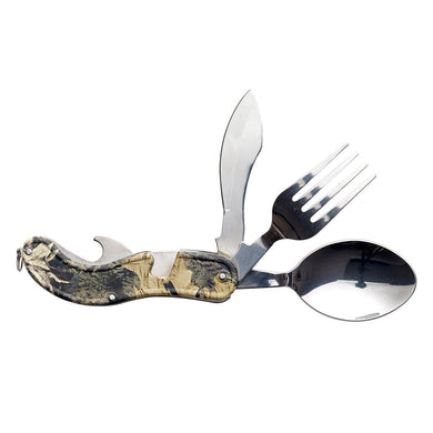 Caribee 4 in One Pocket Utensil Tool - Ideal for Camping, Picnics, etc