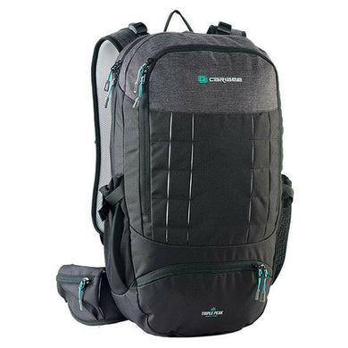 Caribee Triple Peak 34L Backpack - Storm Black - Hydration Ready!