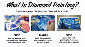 Diamond Art Kit - Tropical 30 x 30cm - Partial Drill Creative Arts & Crafts