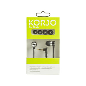 Korjo Ear Buds - Available in 4 Colours - Ideal for Travel or Home Use -   EB88