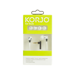 Korjo Ear Buds - Available in 4 Colours - Ideal for Travel or Home Use -   EB88