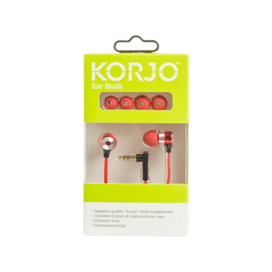 Korjo Ear Buds - Available in 4 Colours - Ideal for Travel or Home Use -   EB88