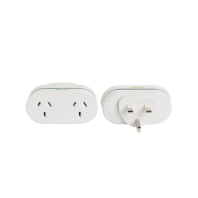 Korjo Outbound Travel Double Adaptor Plug for UK - KAUKDA