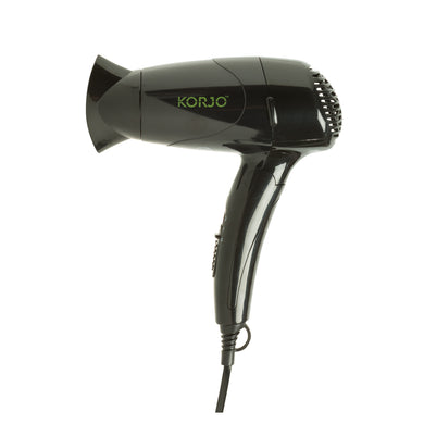 Korjo Foldaway Lightweight Hair Dryer - Dual Voltage Perfect for Travel & Home - HD80