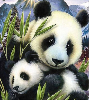 Diamond Art Kit - Pandas 30 x 40cm - Creative Arts & Crafts