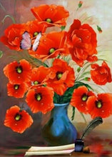 Load image into Gallery viewer, Diamond Art Kit - Poppies 30 x 40cm - Full Drill Creative Arts &amp; Crafts
