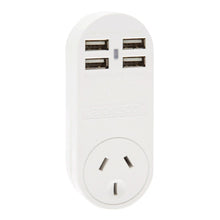 Load image into Gallery viewer, Jackson Outlet Power Adapter with 4 USB Charging Ports - PT4USB
