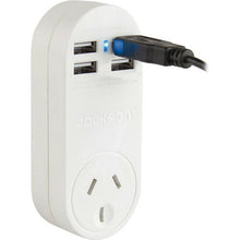 Load image into Gallery viewer, Jackson Outlet Power Adapter with 4 USB Charging Ports - PT4USB
