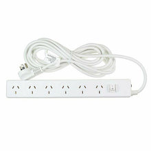 Load image into Gallery viewer, Jackson Powerboard 6 Outlet Surge, Master Switch, 5m Lead White - PT6225
