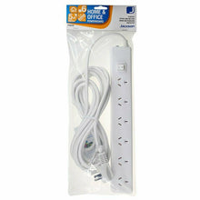 Load image into Gallery viewer, Jackson Powerboard 6 Outlet Surge, Master Switch, 5m Lead White - PT6225
