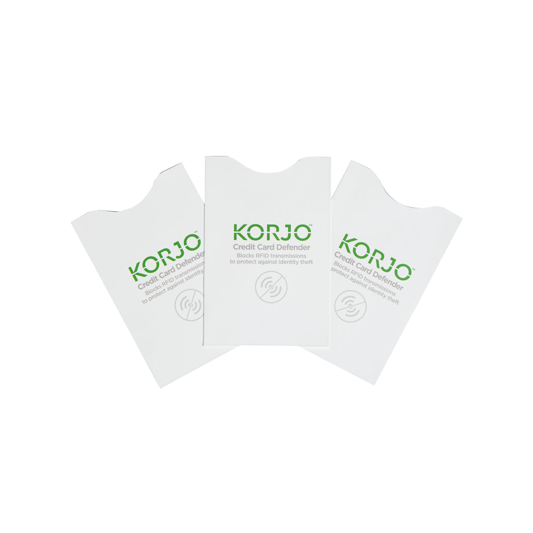 Korjo RFID Credit Card Defender - 3 Pack - RFIDCC3