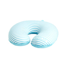 Load image into Gallery viewer, Korjo Squinchy Travel Pillow Striped - Blue- SQ006BLU. Ideal for Any Trip
