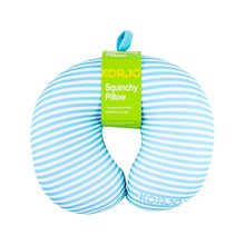 Load image into Gallery viewer, Korjo Squinchy Travel Pillow Striped - Blue-  SQ006BLU. Ideal for Any Trip.
