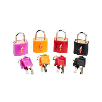 Korjo Travel TSA Compliant Luggage Keyed 20mm Locks Four Pack - TSALL4