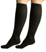 Load image into Gallery viewer, Korjo Compression Travel Socks Large One Pair - Black - TSOXL
