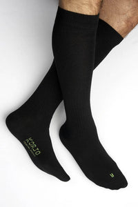 Korjo Compression Travel Socks Large One Pair - Black - TSOXL