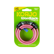 Load image into Gallery viewer, Korjo Wordlock Combination Mini Cable Lock  - WLMCL
