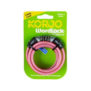 Korjo Wordlock Combination Mini Cable Lock  - WLMCL