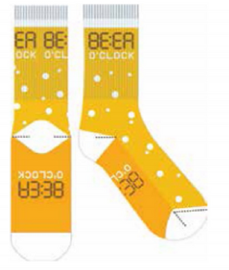 Novelty Fun Socks - Latest Craze in Socks! Beer O'Clock