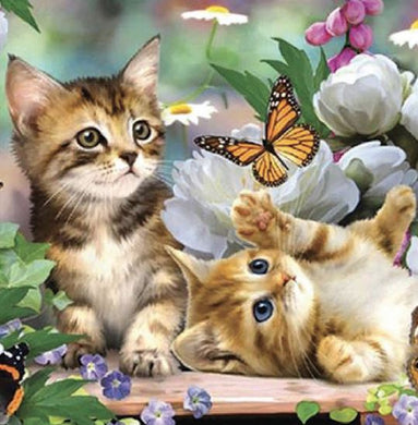 Diamond Art Kit - Kittens 30 x 40cm - Creative Arts & Crafts