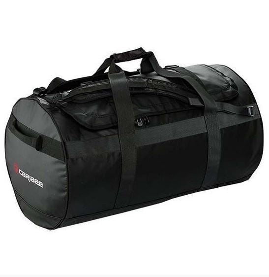 Caribee Kokoda 65L Water Resistant Duffle Bag- Black - Great for Camping/4WD