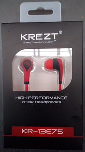 Krezt High Performance In-ear Headphones - Android Ph, iPOD, MP3, PC, iPhone