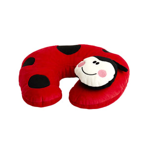 Korjo Squinchy Travel Pillow Ladybird - SQKL. Ideal for Any Trip