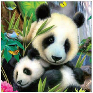 Diamond Art Kit -Pandas 30 x 30cm - Creative Arts & Crafts