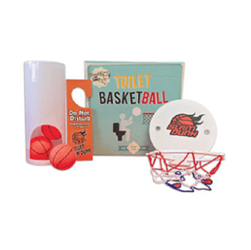 Toilet Basketball Novelty Fun Game - Boredom Buster! Slam Dunk!