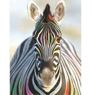 Diamond Art Kit - Zebra 30 x 40cm - Partial Drill Creative Arts & Crafts